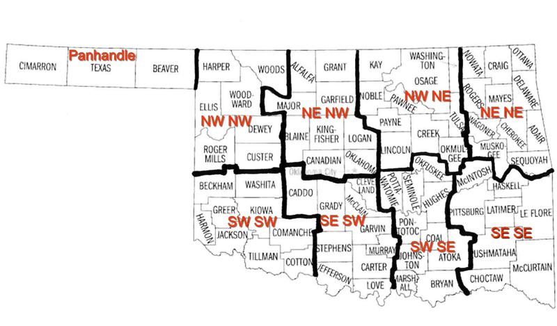 Map Of Oklahoma And Texas. Search by Map for Oklahoma