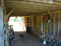 Horse barn with electric and water.