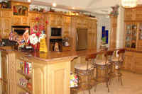 Gorgeous custom cabinetry with granite countertops 