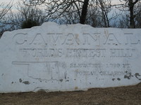 Monument at peak/vista of Cavanal, World's Highest Hill 